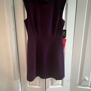 Vince Camuto Purple Sheath Mini Dress